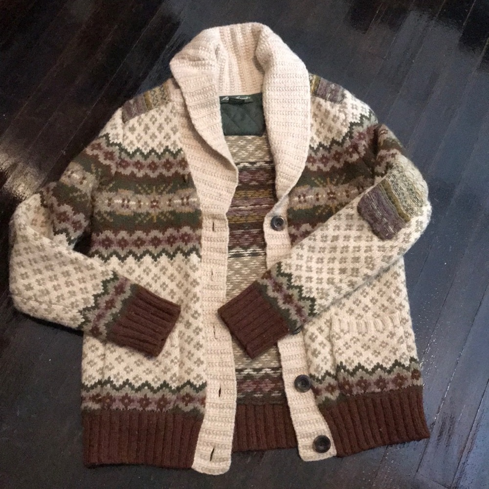 Eddie Bauer sweater button cardigan